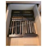 Kitchen drawer clean out, knives and meat forks