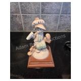 Vintage A Little Boy Shoe Polisher Resin Figurine