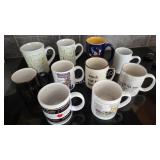 10 Assorted Novelty & Themed Ceramic Mugs ï¿½