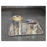 Vintage Silverplated Cream/Sugar Tray