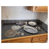 Vintage Silver-Plated Table Serving Lot