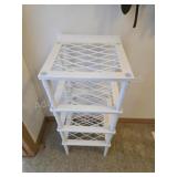 White Lattice 4-Tier Modular Plastic Storage