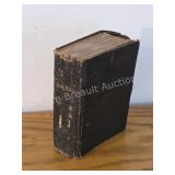 Antique 1868 edition of the Holy Bible,