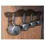 Stainless steel measuring cups and bones
