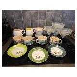 Miscellaneous kitchenwares and dishes