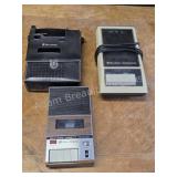 Two vintage Bell and Howell portable cassette