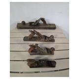 Collection of 4 Antique and Vintage Wood Hand