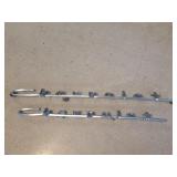 Pair of Vintage Chevrolet Chrome Script Emblems