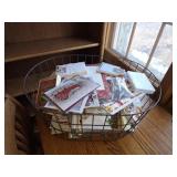 Greeting card lot- large wire basket with large