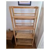 Modern Maple Five Shelf Bookcase