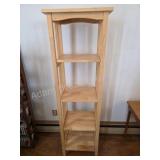 5-Tier Mission Style Light Oak Wood Shelf
