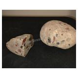 Two Large Pudding Stone Specimens.This lot