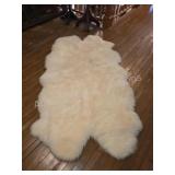 Genuine New Zealand Lambskin Quad Rug.