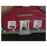Vintage Ceramic Schoolhouse Cookie Jar