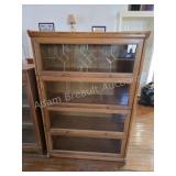 Oak 4 Tier Barrister Bookcase