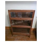Antique Macey Oak 3 Section Barrister