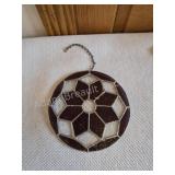 Vintage Geometric Stained Glass Suncatcher ï¿½ Star