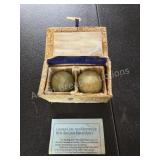 Vintage Chinese Jade Baoding Reflex Balls.?This