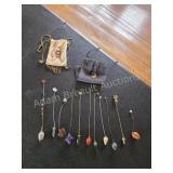 Bulk Lot of 11 Divination Pendulums with