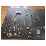 Bulk Estate Jewelry & Gemstone Lot - 35+ Pcs