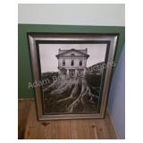 Surrealist Framed Architecture Tree