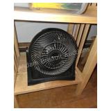 Comfort Zone Black Electric Floor Fan. Compact