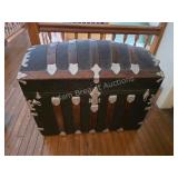 Antique Dome Top Steamer Trunk.