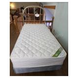 Vintage Polished Brass Twin Bed Frame