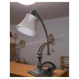 Modern Adjustable Bronze Finish Desk Lamp.