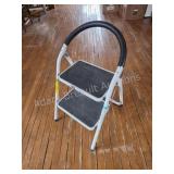 2-Step Metal Folding Ladder with Padded