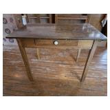 Vintage Wooden Farmhouse Utility Desk Table