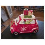 Vibrant Red North Pole Express Christmas Car