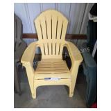 Two new plastic molded stackable Adirondack