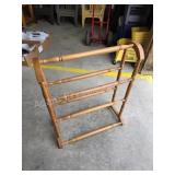 Modern Oak quilt stand