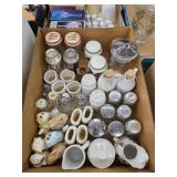 Box lot vintage salt pepper shakers