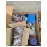Box lot framing nails, bolts, tapcons, self