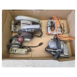 Box lot vintage power tools