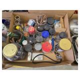 Box lot miscellaneous nails, screws, bolts, etc