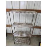 Vintage metal storage shelving unit, 10x24 x 48,