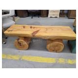 Custom built laminated Pine bench, 16.5 x 52 x