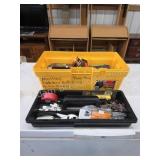 Workforce Omega 16 plastic tool box with contents