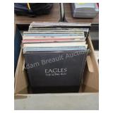 Assortment vintage 33 RPM vinyl records - Eagles,