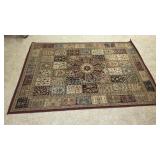 Oriental area rug floral pattern