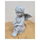 Decorative 12 in Angel cherub flower garden
