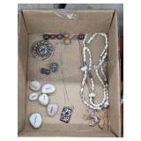 Miscellaneous jewelry, worry stones, Etc