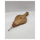Vintage decorative oak fireplace bellows
