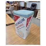 Vintage Nabisco Premium Saltines cracker storage
