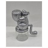 Vintage aluminum squirrel nut grinder