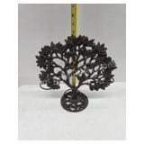 Vintage cast iron decorative votive holder