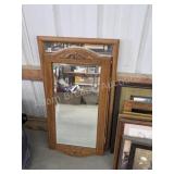 Two assorted wall mirrors